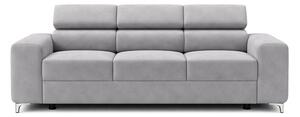 Canapea Extensibilă 3 locuri TIME , cu tetiere reglabile, cu suport lombar, 255x97x94 cm, Gri - Outlet