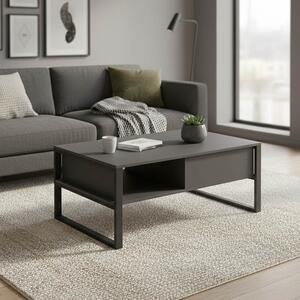 Masuta Cafea Bonas PAL Gri Antracit, Dim. 100x60x44,5 Cm