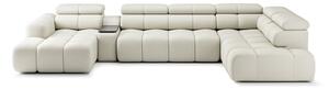 Colțar lemn masiv Bliss cu extensie electrică 398×113 cm