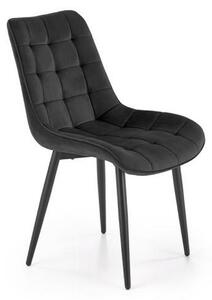 Scaun K580, negru - HLR 66, stofa catifelata/otel, 51x61x85 cm