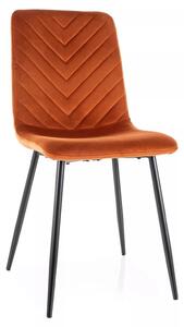 Scaun DAREN, scortisoara - Bluvel 4215, stofa catifelata/metal, 45x39x