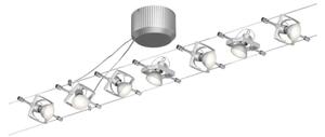 Paulmann 94152 - Sistem cu cablu MAC 230V, set 7x GU5,3/10W, crom