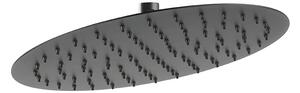 Pălărie de duș, Ferro, Slim, 30 cm, negru mat