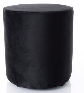 Taburet DOTI B, stofa catifelata negru - Bluvel 19, 38x38x42 cm