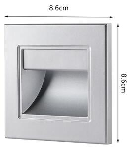 Brilagi - Corp de iluminat LED pentru scări STEP LIGHT, 1,5W/230V, IP44, argintiu