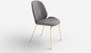 Scaun tapitat K381, gri, 48x58x88 cm