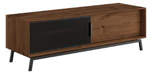 Comodă TV stejar masiv Madison și Sticlă, 200 × 50 × 52 cm