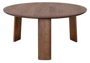 Măsuță lemn masiv nuc rotundă Monte finisaj Ø71×34 cm