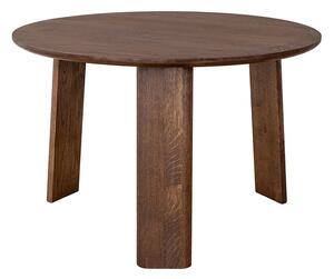 Măsuță lemn masiv nuc rotundă Monte finisaj Ø61×39 cm