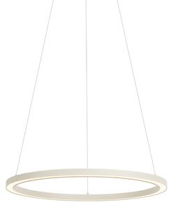 Lampă suspendată de design bej 60cm incl. LED cu 3 trepte de intensitate luminoasă - Girello