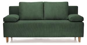 Canapea Extensibilă 3 locuri CANDY, cu ladă de depozitare, 190x95x100 cm, Verde-Fjord