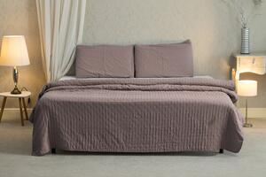 Set Cuvertura Eleganta 3 Piese - 220x240 cm + 2 Fete de Perna 50x70 cm Maro