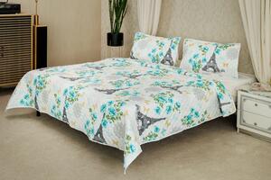 Set Cuvertura Eleganta 3 Piese,Model Paris 200x240 cm + 2 Fete de Perna 50x70 cm