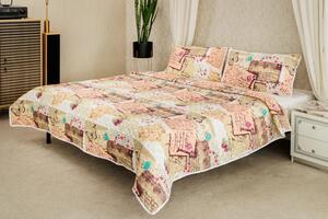Set Cuvertura Eleganta 3 Piese,Model Timbre 200x240 cm + 2 Fete de Perna 50x70 cm