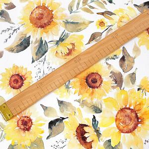 Goldea țesătură teflonată pentru fețe de masă - flori de floarea-soarelui 160 cm