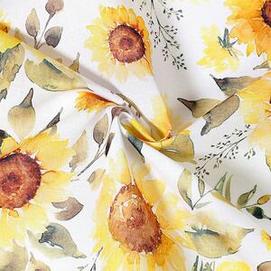 Goldea țesătură teflonată pentru fețe de masă - flori de floarea-soarelui 160 cm