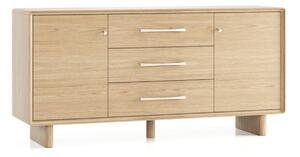 Comodă lemn masiv Cooper, 160 × 42,5 × 78 cm