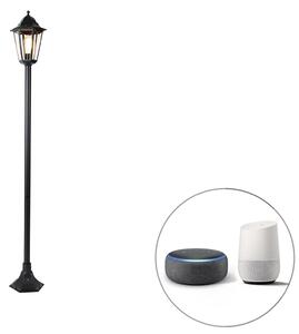 Lampă de exterior inteligentă în picioare neagră 170 cm inclusiv WiFi ST64 - New Orleans