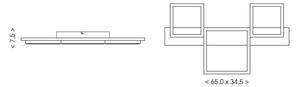 Brilagi - LED Plafonieră PLANK LED/30W/230V 4000K 34,5x65 cm lemn