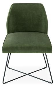 Scaun lemn masiv LOFT cu bază metalică, 56 × 83 × 63 cm