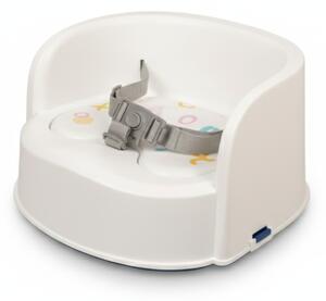 Scaun inaltator de masa portabil pentru copii tip booster Kidizi EasySeat alb, model convertibil in taburet de joaca