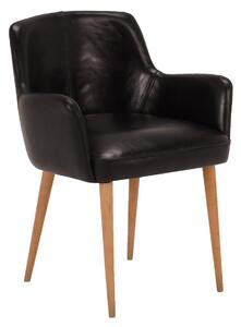 Scaun din piele Koral SaddleBrown