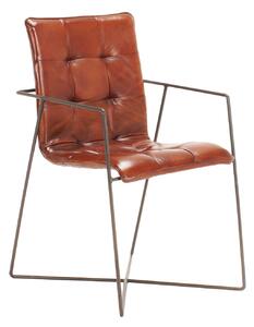 Scaun din piele Nomad Mesh spider DarkBrown