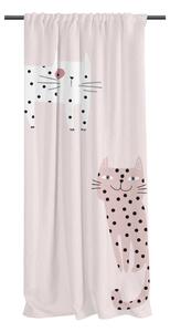 Draperie roz pentru copii 250x110 cm Meow Meow - Butter Kings