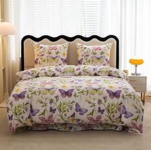 Lenjerie de pat din microfibra SPRING WINGS, crem Dimensiune lenjerie de pat: 70 x 80 cm | 140 x 200 cm