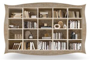 Bibliotecă lemn masiv Liberty, 243 × 56 × 220 cm