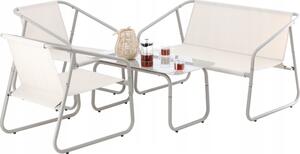 Mobilier de grădină set bej