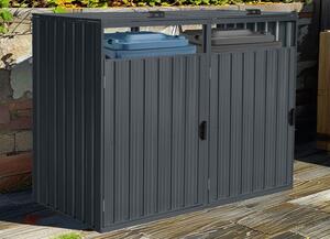 Carcasă pentru 2 pubele de 120l sau 240l Alabama CoverTech antracit