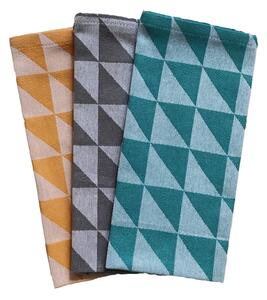 Set 3 prosoape de bumbac 70x50 cm Geometry - JAHU collections