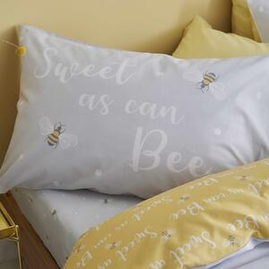 Lenjerie de pat galben-gri 200x135 cm Sweet as Can Bee - Catherine Lansfield
