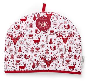 Husă pentru ceainic din bumbac cu model de Crăciun Cooksmart ® A Nordic Christmas