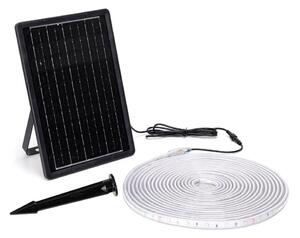 Bandă LED RGB solară dimabilă LED/10W/3,2V 10 m IP65 + telecomandă