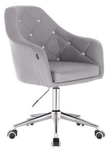 HR830K Scaun Gri de Piele