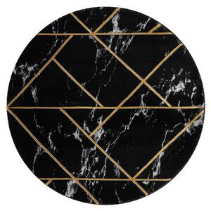 Exclusiv EMERALD covor 2000 cerc - glamour, stilat, marmură, geometric negru / aur