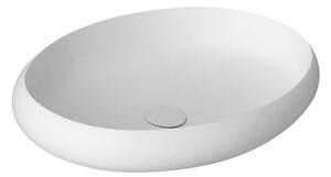Chiuvetă ovală Sapho Thin, 60 x 40 cm, alb