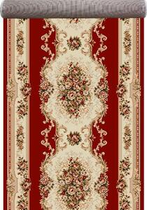 Traversa Hol, Model Lotos 574 210, Festonata Latime 80 cm, Rosu 80 x 200
