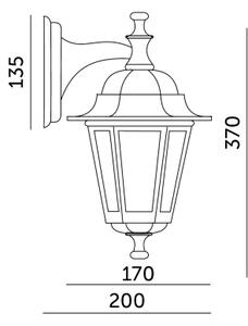Aplică de exterior 1xE27/60W/230V IP44 alb