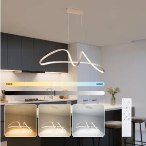 Brilagi-LED Lustră reglabilă pe cablu TWISTER LED/60W/230V 3000-6000K bej+telecomandă