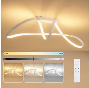 Brilagi-LED Plafonieră LED aplicată dimmabilă TWISTER 60W/230V 3000-6000K albă + telecomandă