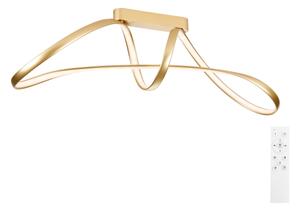 Brilagi-LED Lustră aplicată reglabilă TWISTER LED/60W/230V 3000-6000K auriu + telecomandă