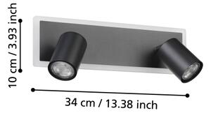 Eglo 901635 - Spot LED RIMBOCCHI, 12W, 230V, negru