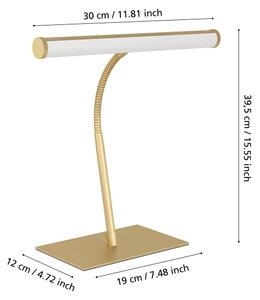 Eglo 901983 - Lampă LED de birou dimerabilă RICCIONE LED/5W/230V 2700/4000/6500K aurie