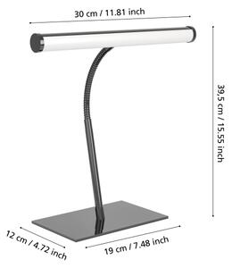 Eglo 901981 - Lampă de birou RICCIONE LED dimabilă, 5W/230V, 2700/4000/6500K, crom