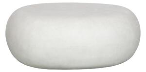 Măsuță de cafea pentru grădină din fibră de lut vtwonen Pebble, 65 x 49 cm, alb