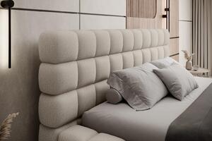 Pat lemn masiv Tapitat Tetrix Personalizabil 140/160/180x200cm - 140x200, Royal 18