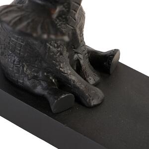 Lampă de masă vintage neagră - Elefant Sidde